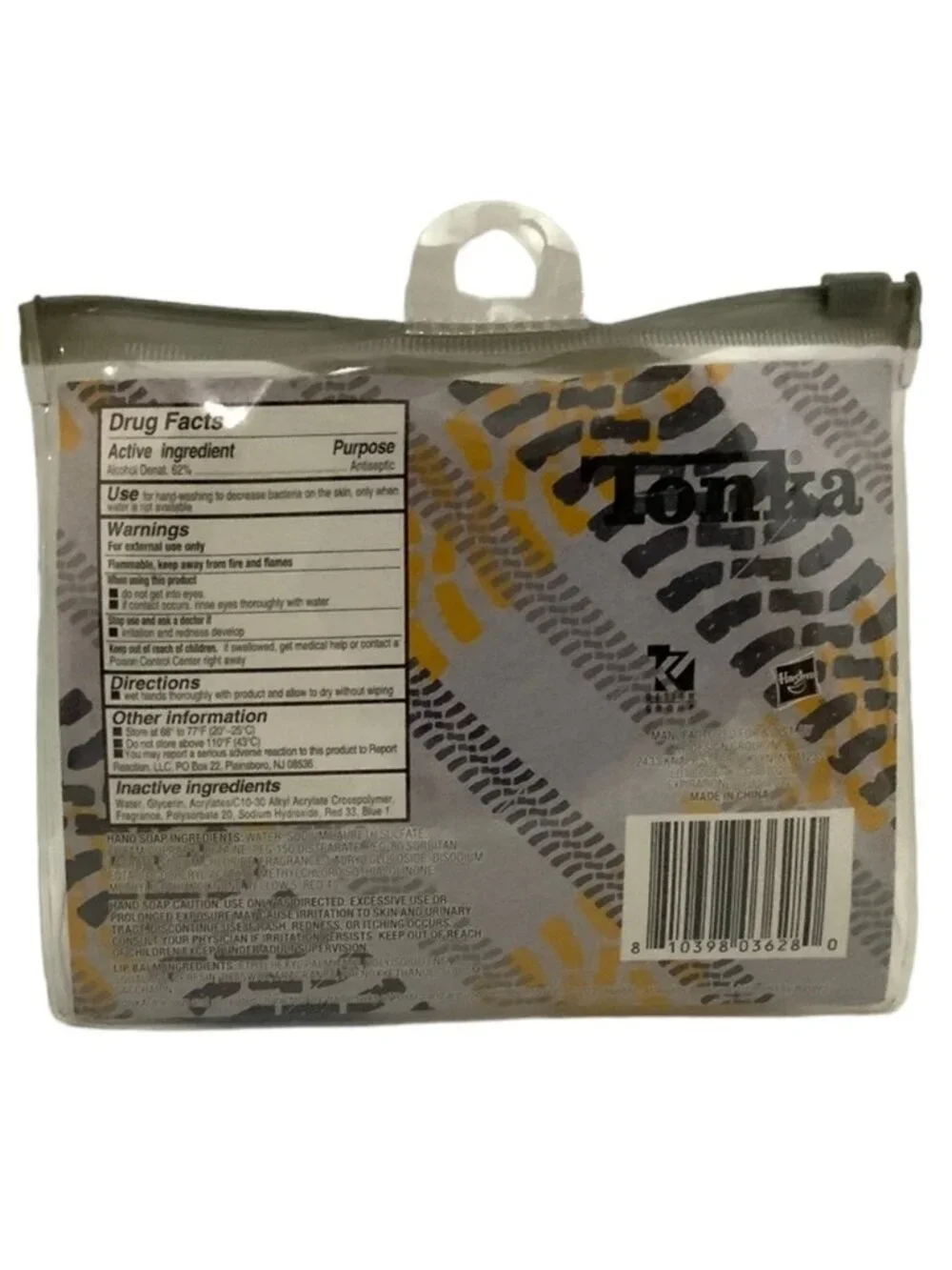 Tonka Kids Gift Set Hygiene Travel Kit  Reusable Case Carry Bag Citrus Scented